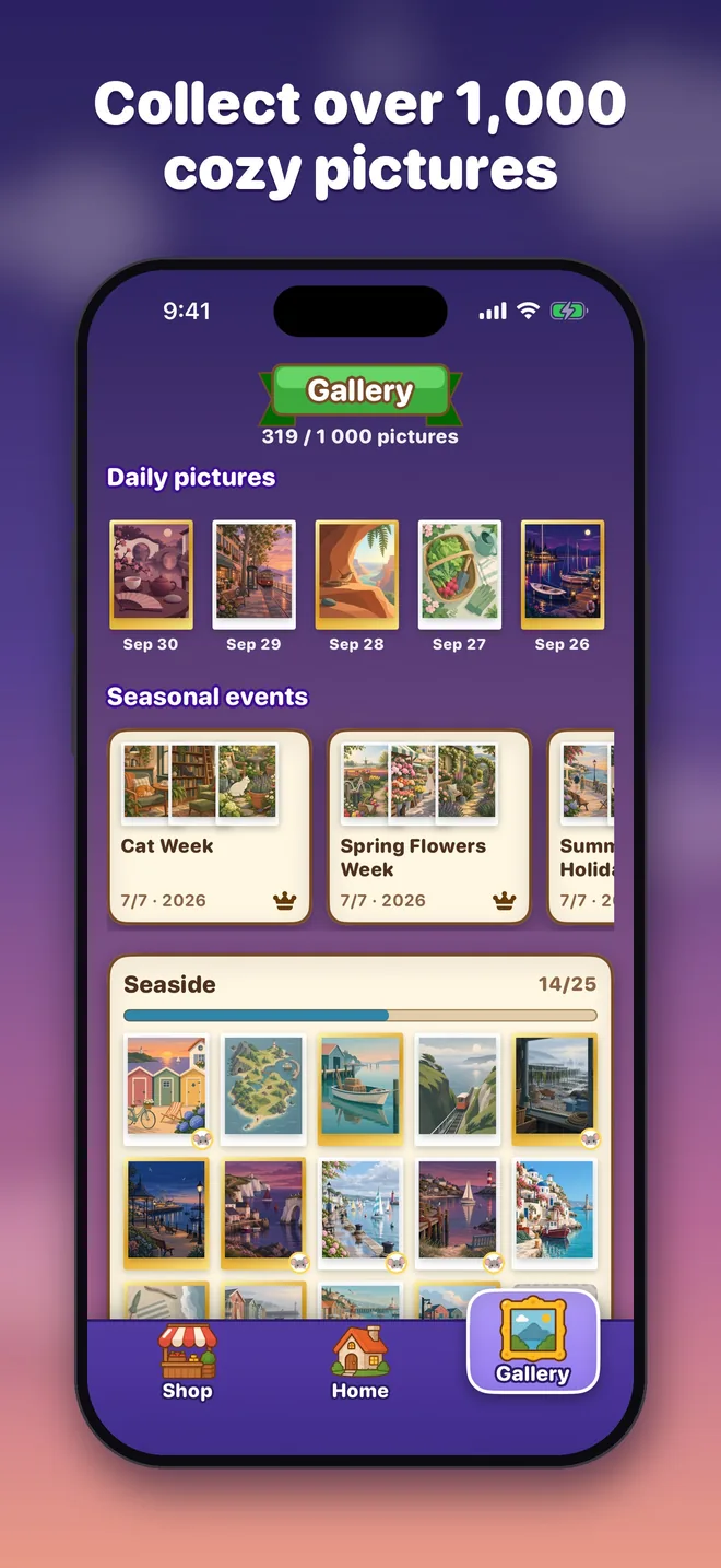 Collect over 1,000 cozy pictures