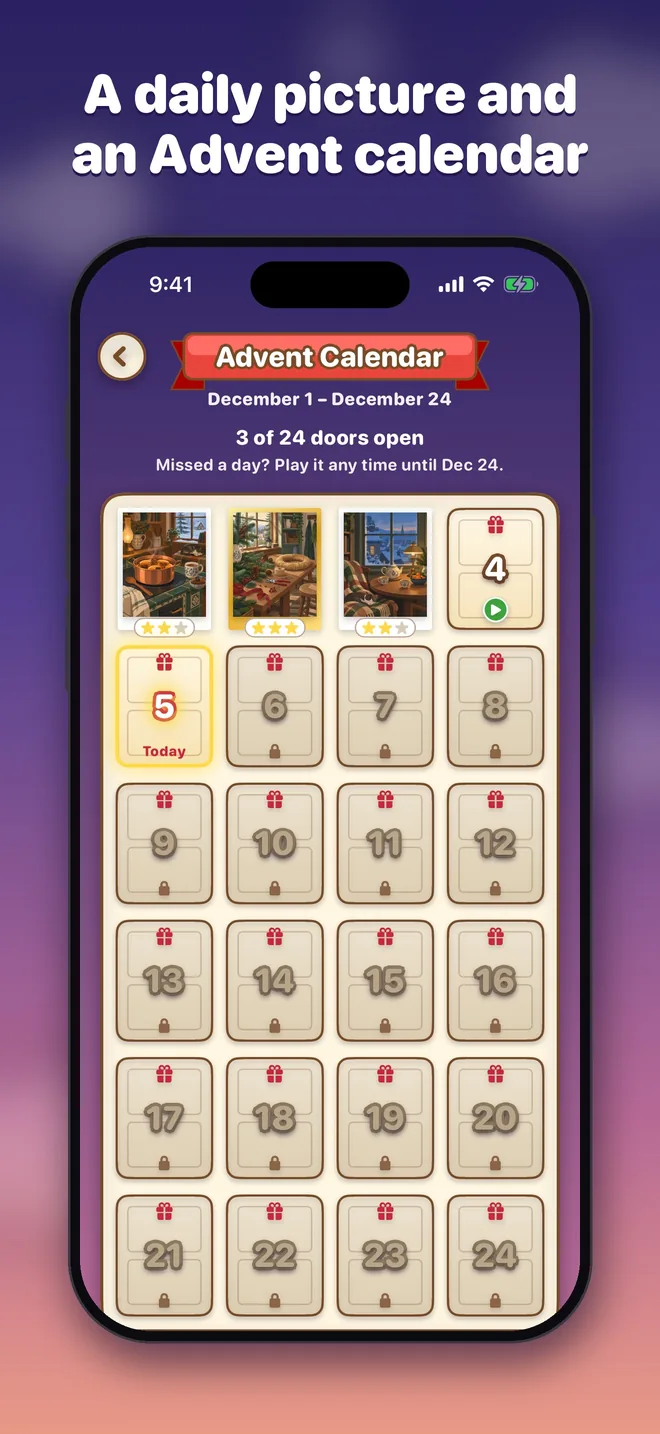 A daily picture and an Advent calendar